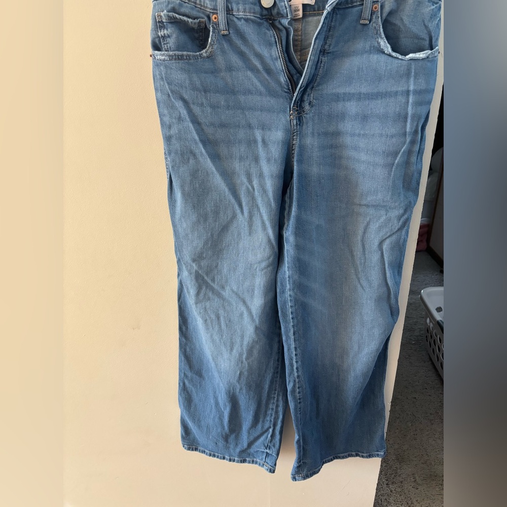 SO Light Blue High-Rise Baggy Jeans juniors size 11/30w